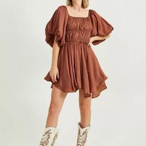 ALTAR’D STATE | Iridescent Copper Mini Dress